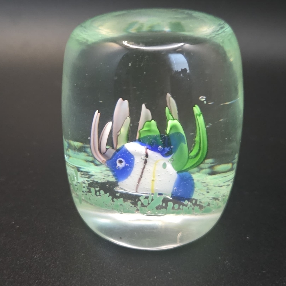 Murano Style Blown Art Glass Fish Aquarium Ornament